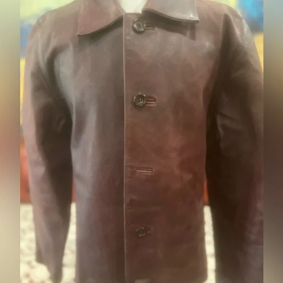 VINTAGE Rem Garson Deep Brown Pea Coat